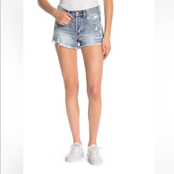 Blank NYC Pants - BLANK NYC NWT Distressed Cutoff Denim Shorts Size 30